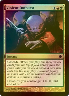 MTG/Violent Outburst 暴力的な突発　SLD たたメーピー 暴力的な突発/Violent Outburst (ARB/金C/英/foil/EX) ※詳細要確認