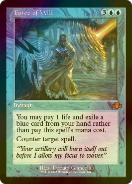 FOIL] 意志の力/Force of Will (旧枠・海外産ブースター版) 【英語版