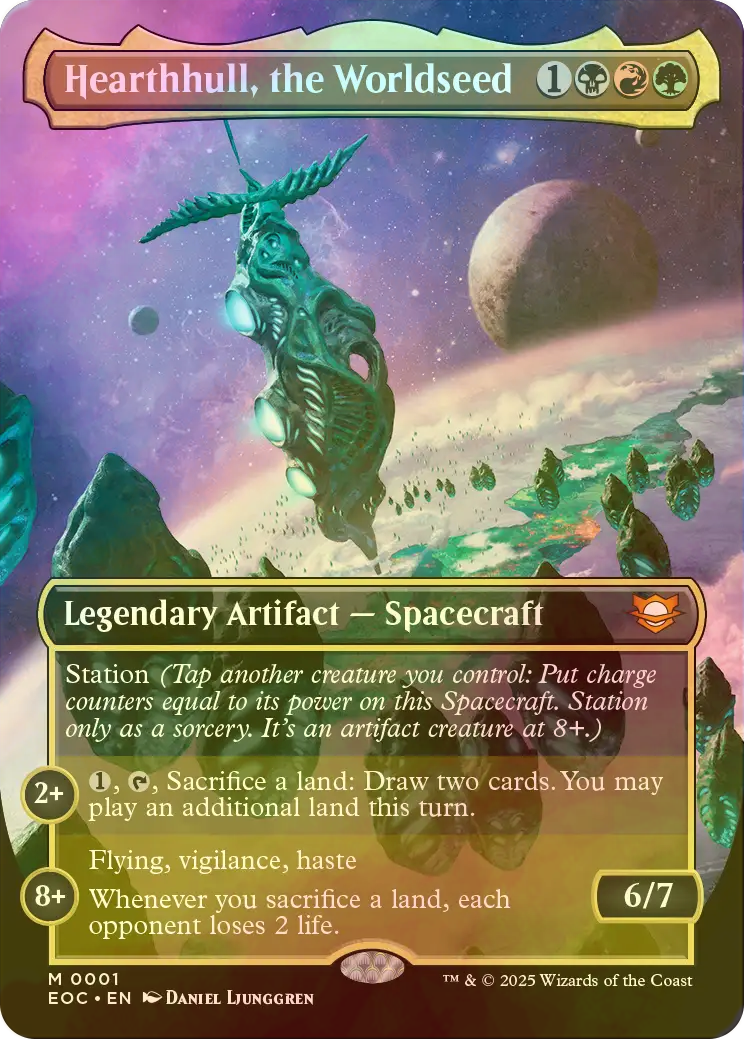 FOIL] 世界播種、ハースハル/Hearthhull, the Worldseed (全面