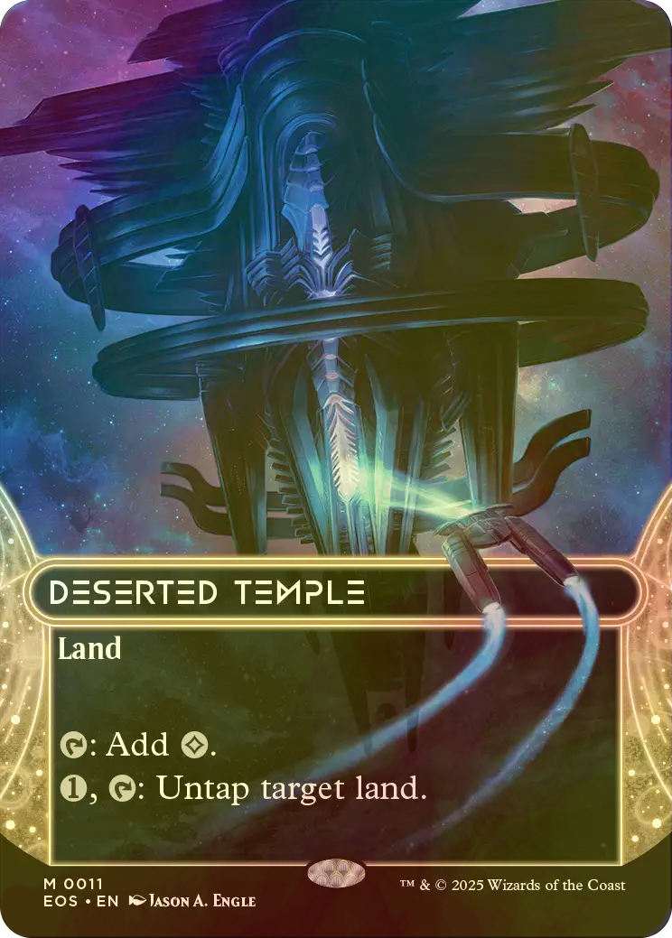 Foil シャドウ・ムーア 沈んだ廃墟 英語版4枚セット FOIL] さびれた寺院/Deserted Temple No.011 (全面アート・海外