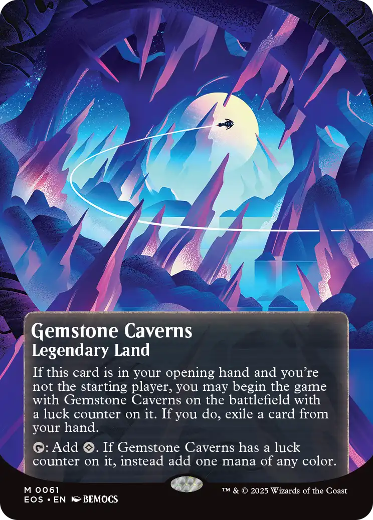 【MTG】宝石の洞窟 Gemstone Caverns 英語版 宝石の洞窟/Gemstone Caverns No.061 (全面アート版) 【英語版