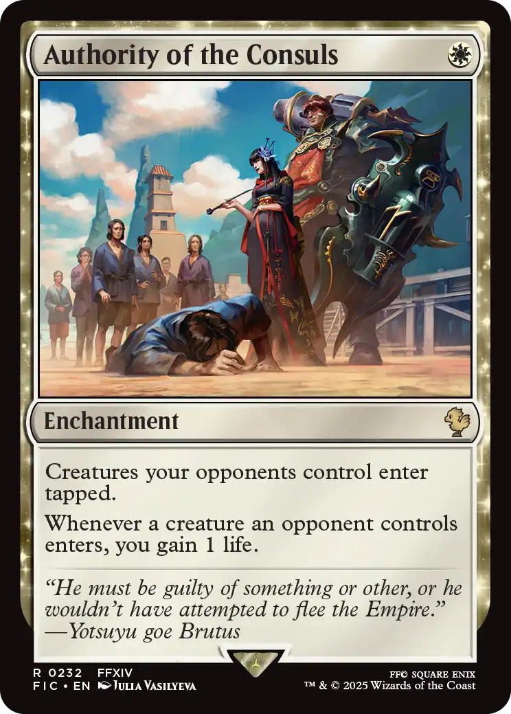 MTG 領事の権限 英語版 FOIL 3枚 EX](FOIL)領事の権限/Authority of the Consuls《英語》【FDN】