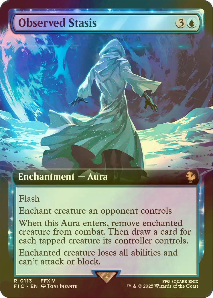 MTG 停滞の光/Observed Stasis FIC 拡張 日本語版FOIL FOIL] 停滞の光/Observed Stasis (拡張アート版) 【英語版