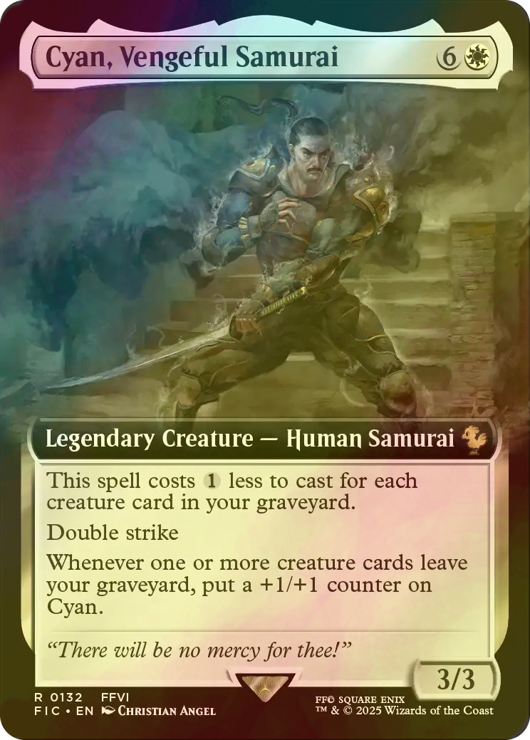 歴戦の侍、カイエン　拡張Foil 日本語MTG FOIL] 歴戦の侍、カイエン/Cyan, Vengeful Samurai (拡張アート