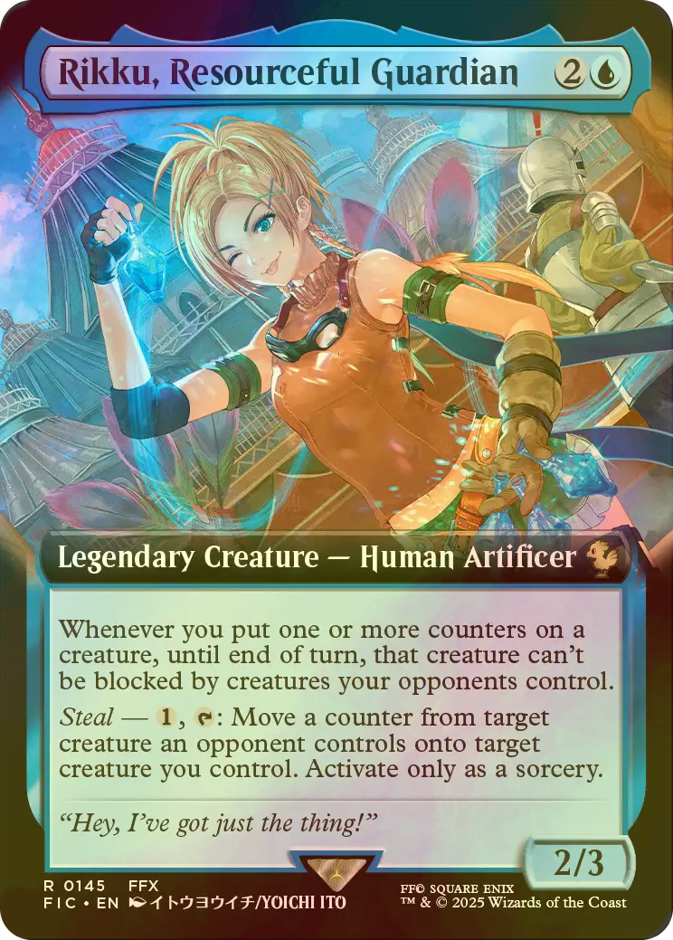 ニギヤカなガード、リュック 拡張FOIL FIC MTG FOIL] ニギヤカなガード、リュック/Rikku, Resourceful Guardian