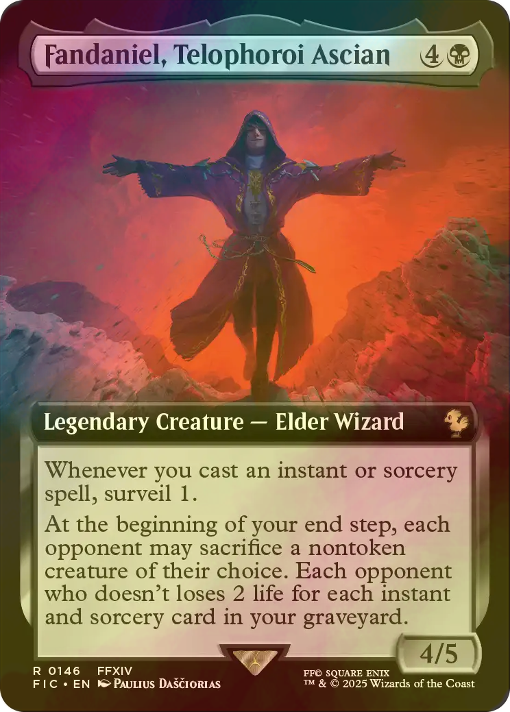 テロフォロイ、アシエン・ファダニエル 拡張アート foil 英語 FF FOIL] テロフォロイ、アシエン・ファダニエル/Fandaniel