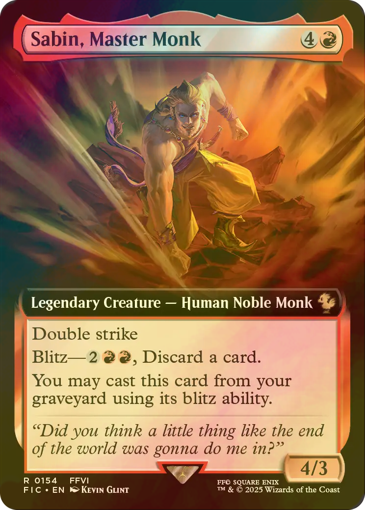 MTG　FF　奥義継承者、マッシュ　拡張foil 買取相場】-MtG-(日)奥義継承者、マッシュ / Sabin, Master Monk