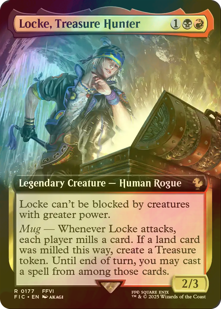 トレジャーハンター、ロック FOIL 英語 拡張アート MTG