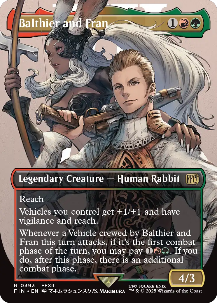 バルフレアとフラン 拡張アート foil 英語版 空賊バルフレアとフラン/Balthier and Fran No.393 (全面アート