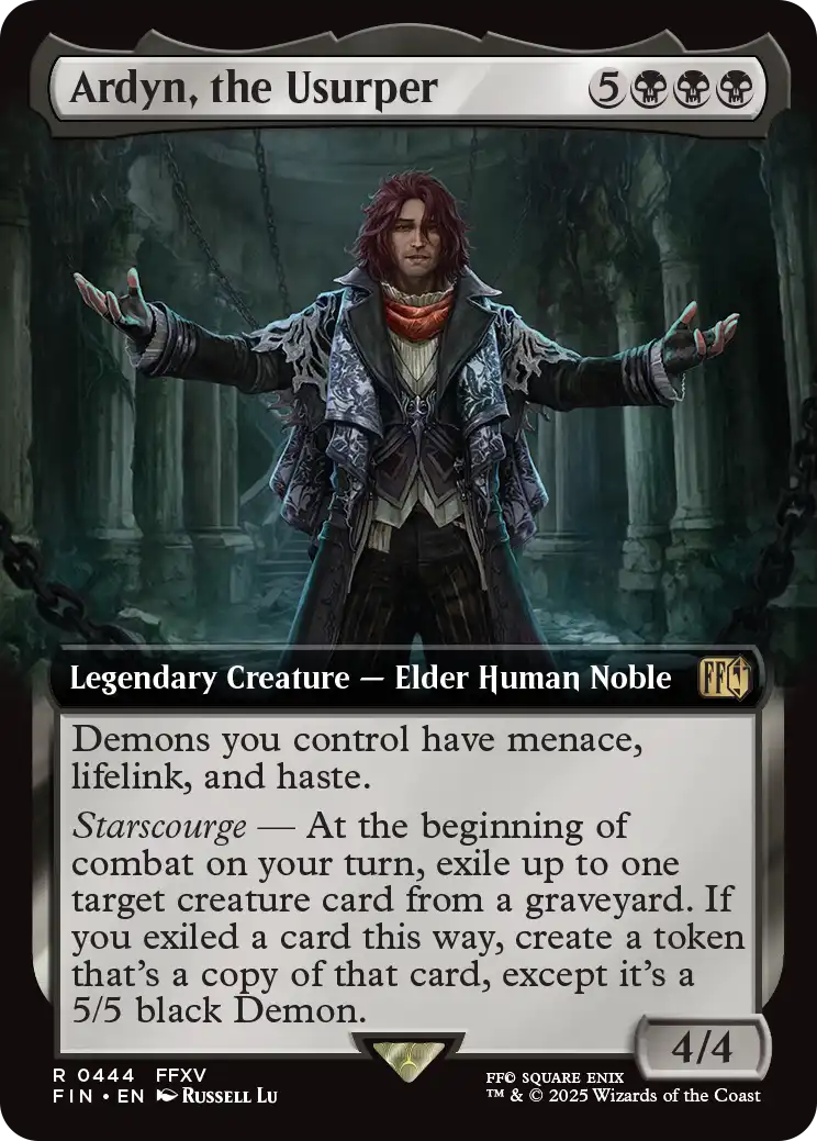 MTG FF 簒奪者、アーデン　英語　foil 拡張アート 簒奪者、アーデン/Ardyn, the Usurper (拡張アート版) 【英語版