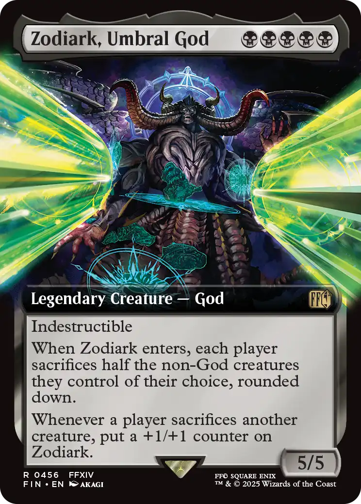 【bundle限定】【拡張 foil】戒律王、ゾディアーク 戒律王、ゾディアーク/Zodiark, Umbral God (拡張アート版