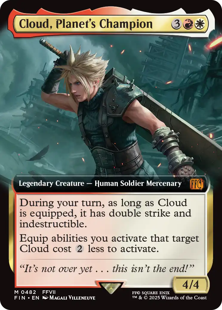 MTG 星の勇者、クラウド ちびキャラシール - メルカリ