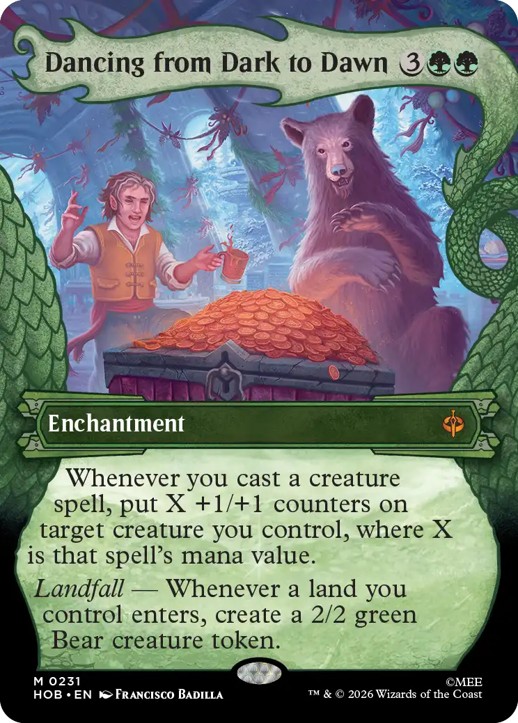 MTG 夜半から明け方まで踊る HOB 日本語版　サージfoil 夜半から明け方まで踊る/Dancing from Dark to Dawn (ショーケース版