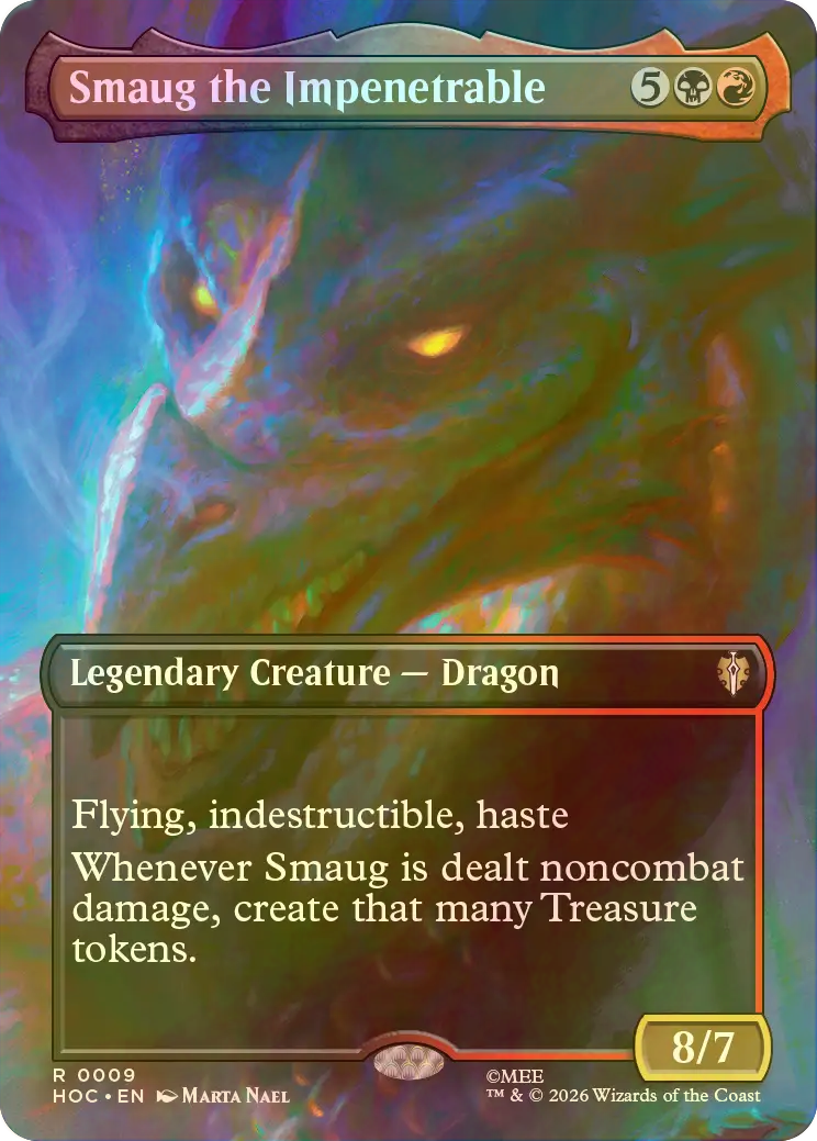 MTG 刃通さぬもの、スマウグ 英語 Foil FOIL] 刃通さぬもの、スマウグ/Smaug the Impenetrable (全面アート版