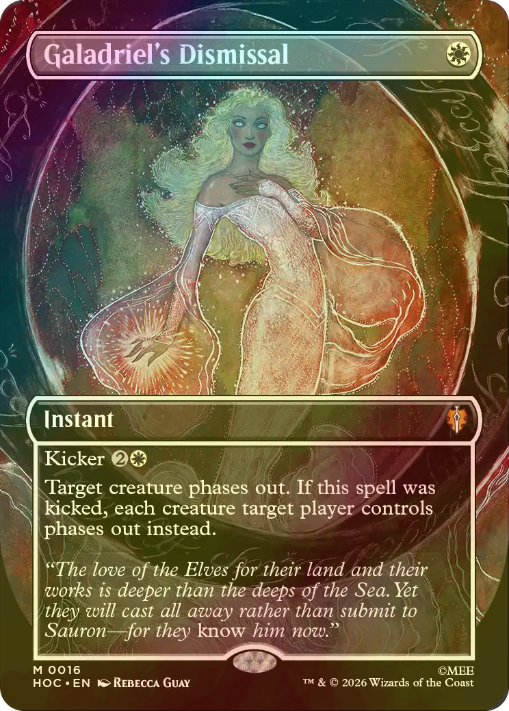 FOIL] ガラドリエルの退去/Galadriel's Dismissal (全面アート・海外産
