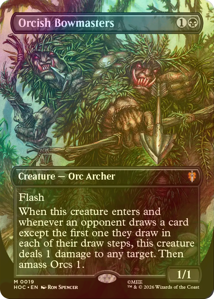 FOIL] オークの弓使い/Orcish Bowmasters (全面アート・海外産