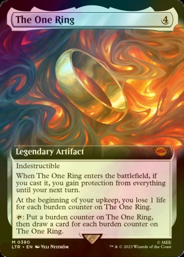 Mtg 一つの指輪/The One Ring 拡張アート Foil - マジック：ザ