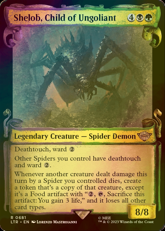 MTG ウンゴリアントの末裔、シェロブ 日本語版 拡張Foil