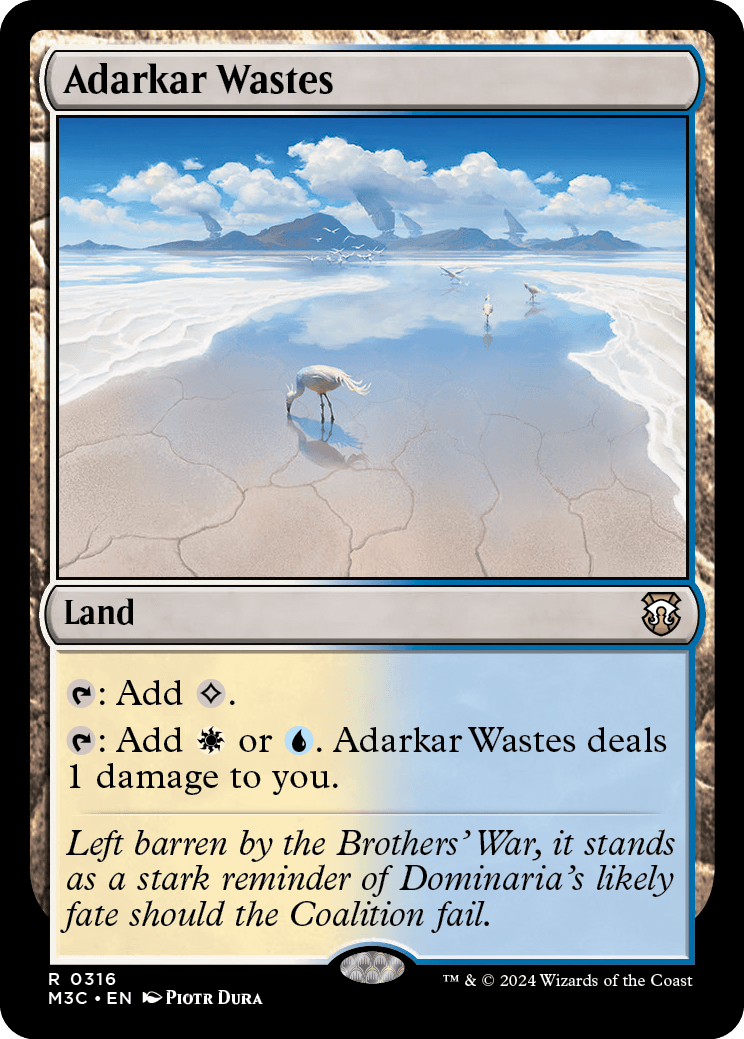 MTG アダーカー荒原　英語版２枚セット アダーカー荒原/Adarkar Wastes 【英語版】 [M3C-土地R] - シングルスター
