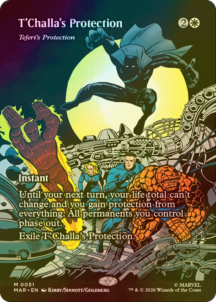 FOIL] ティ・チャラの防御/T'Challa's Protection (全面アート版