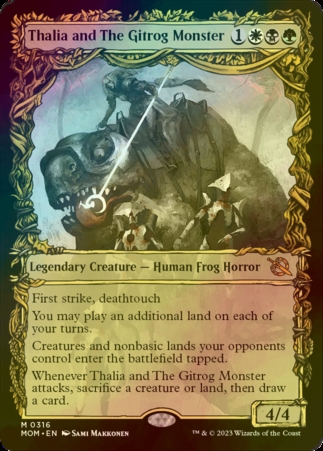 MTG　サリアとギトラグの怪物　英語版FOIL FOIL] サリアとギトラグの怪物/Thalia and The Gitrog Monster (ショー