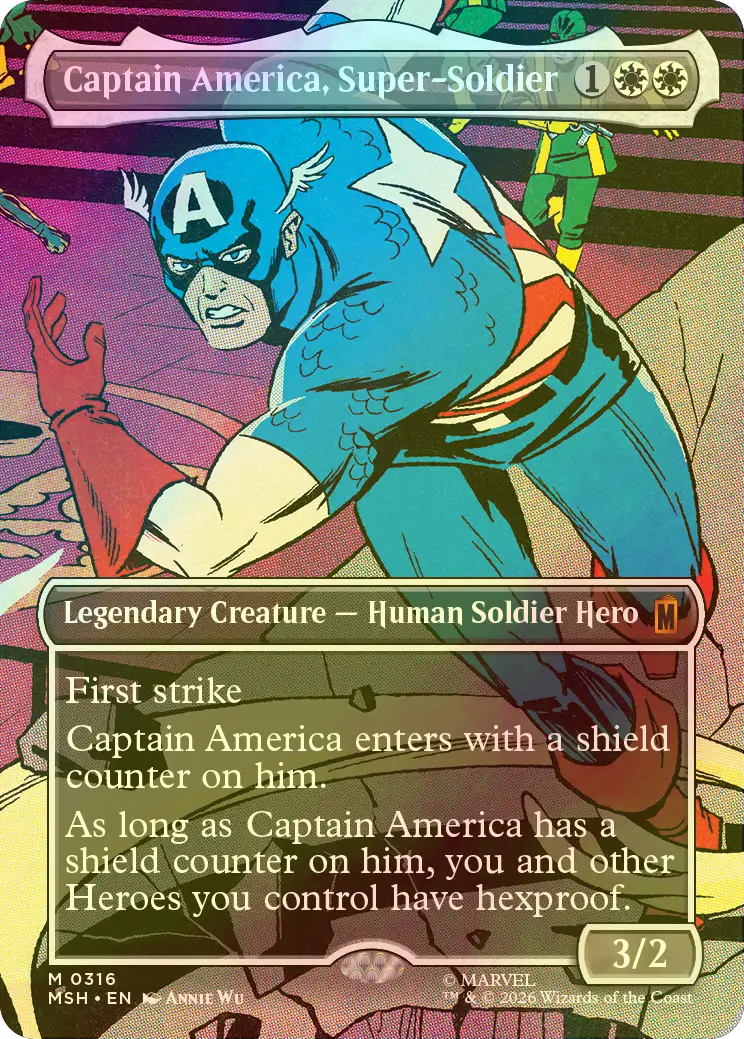 FOIL] スーパーソルジャー、キャプテン・アメリカ/Captain America