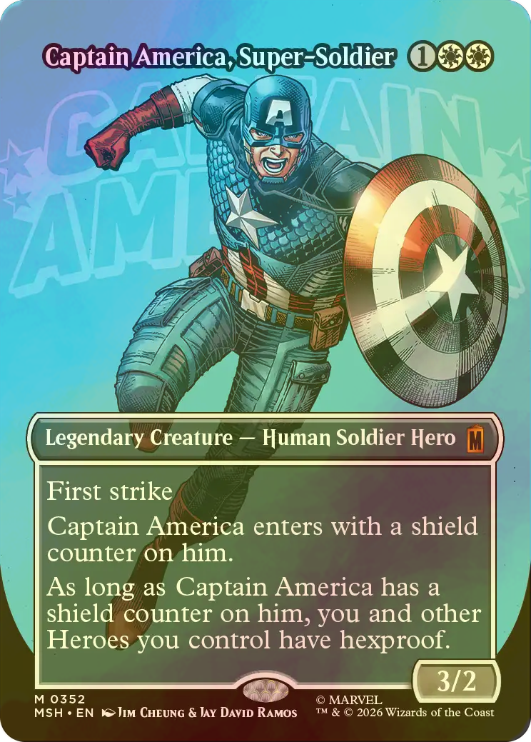 FOIL] スーパーソルジャー、キャプテン・アメリカ/Captain America