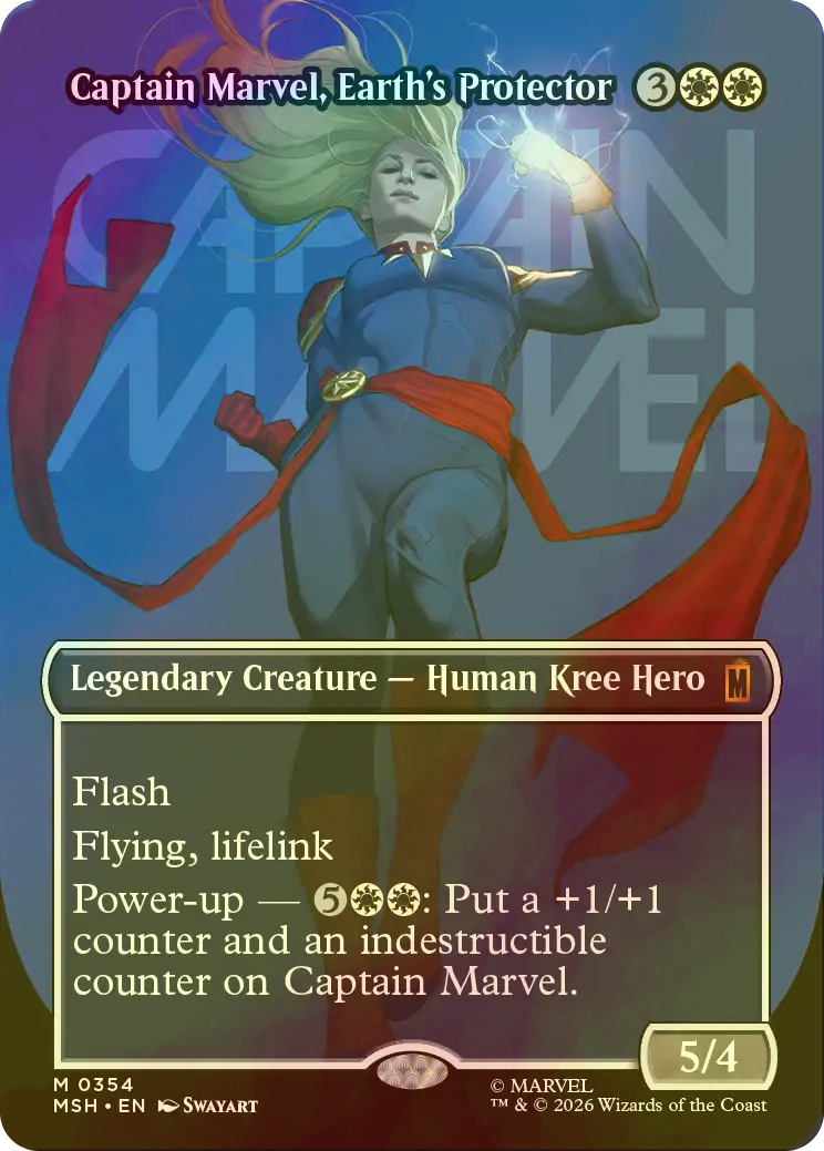 FOIL] 地球の守護者、キャプテン・マーベル/Captain Marvel, Earth's