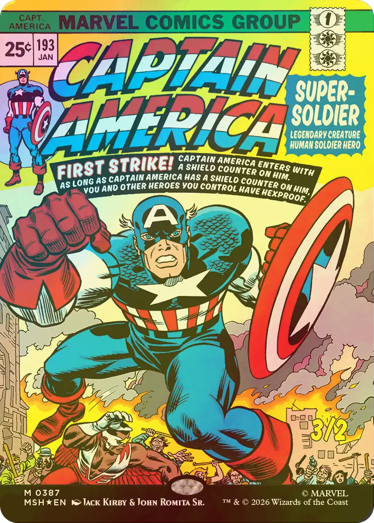 FOIL] スーパーソルジャー、キャプテン・アメリカ/Captain America