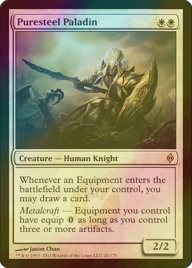 純鋼の聖騎士/Puresteel Paladin  NPH英語4枚セット FOIL] 純鋼の聖騎士/Puresteel Paladin 【英語版】 [NPH-白R