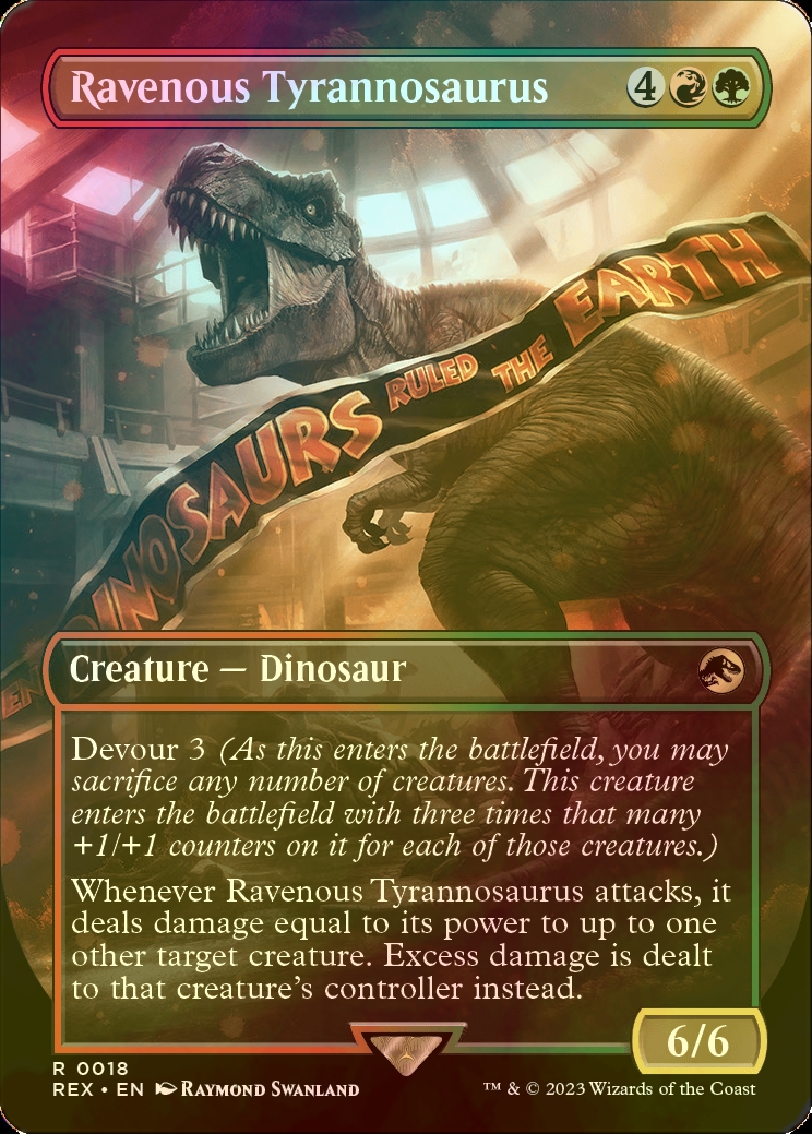 貪欲なティラノサウルス　foil FOIL] 貪欲なティラノサウルス/Ravenous Tyrannosaurus (全面