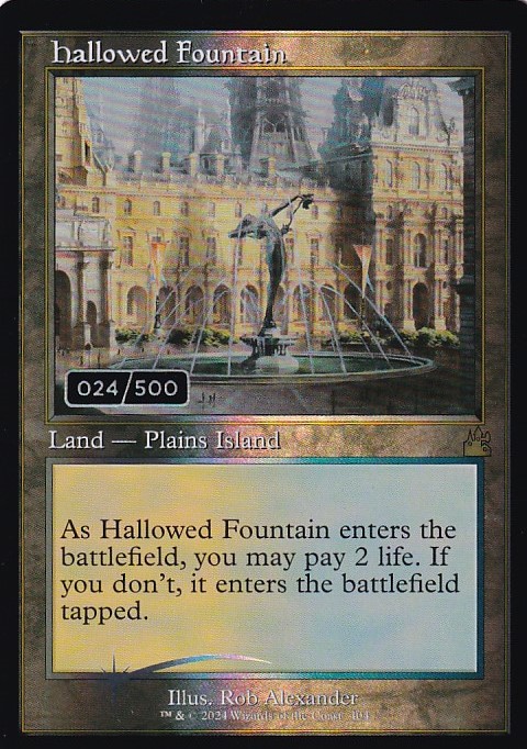 神聖なる泉/Hallowed Fountain 旧枠 foil 日本語-