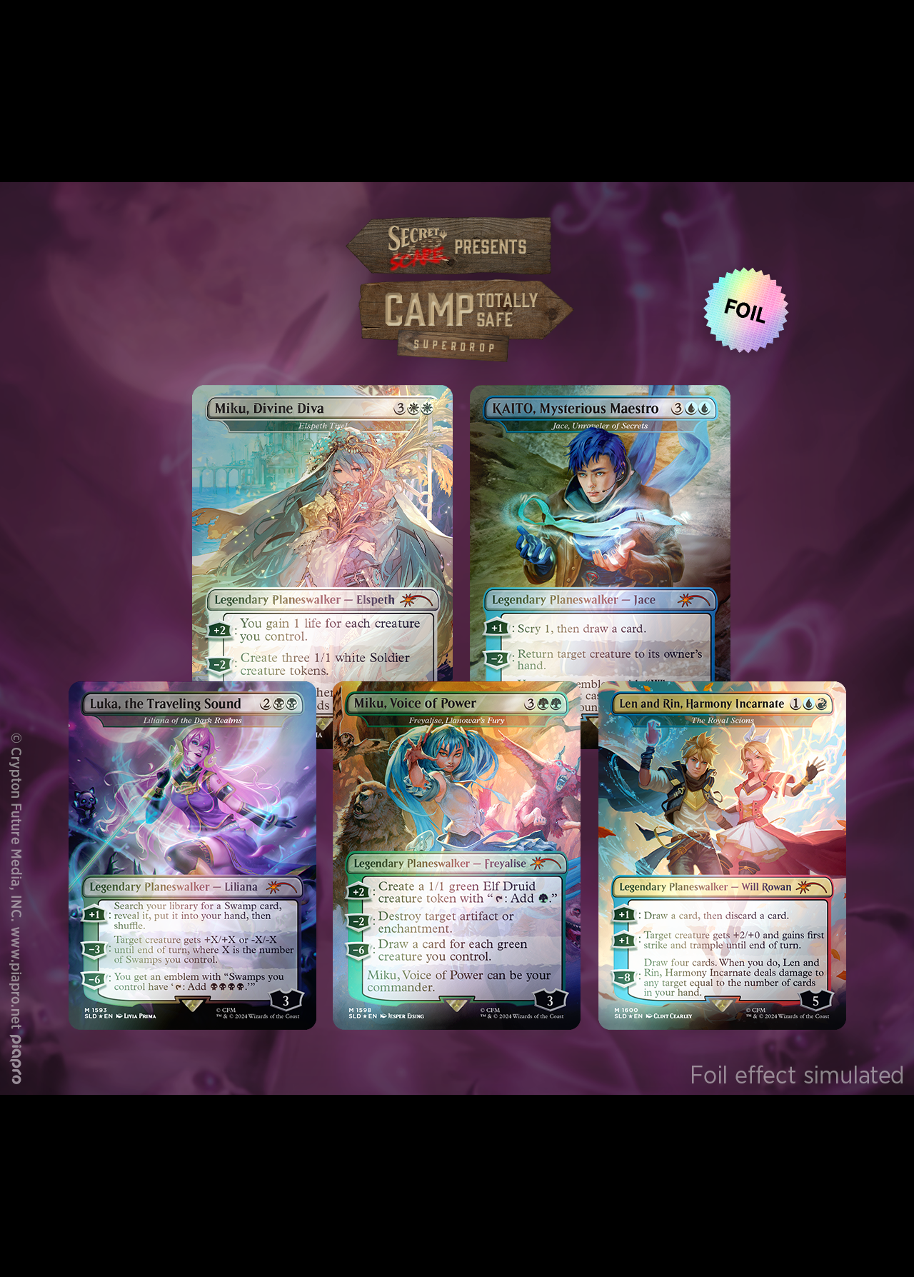 Amazon.com: Magic the Gathering Secret Lair X Hatsune Miku
