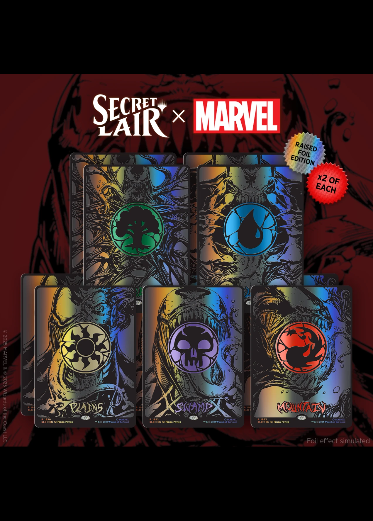 Secret Lair x Marvel's Spider-Man: Mana Symbiote (レイズドフォイル