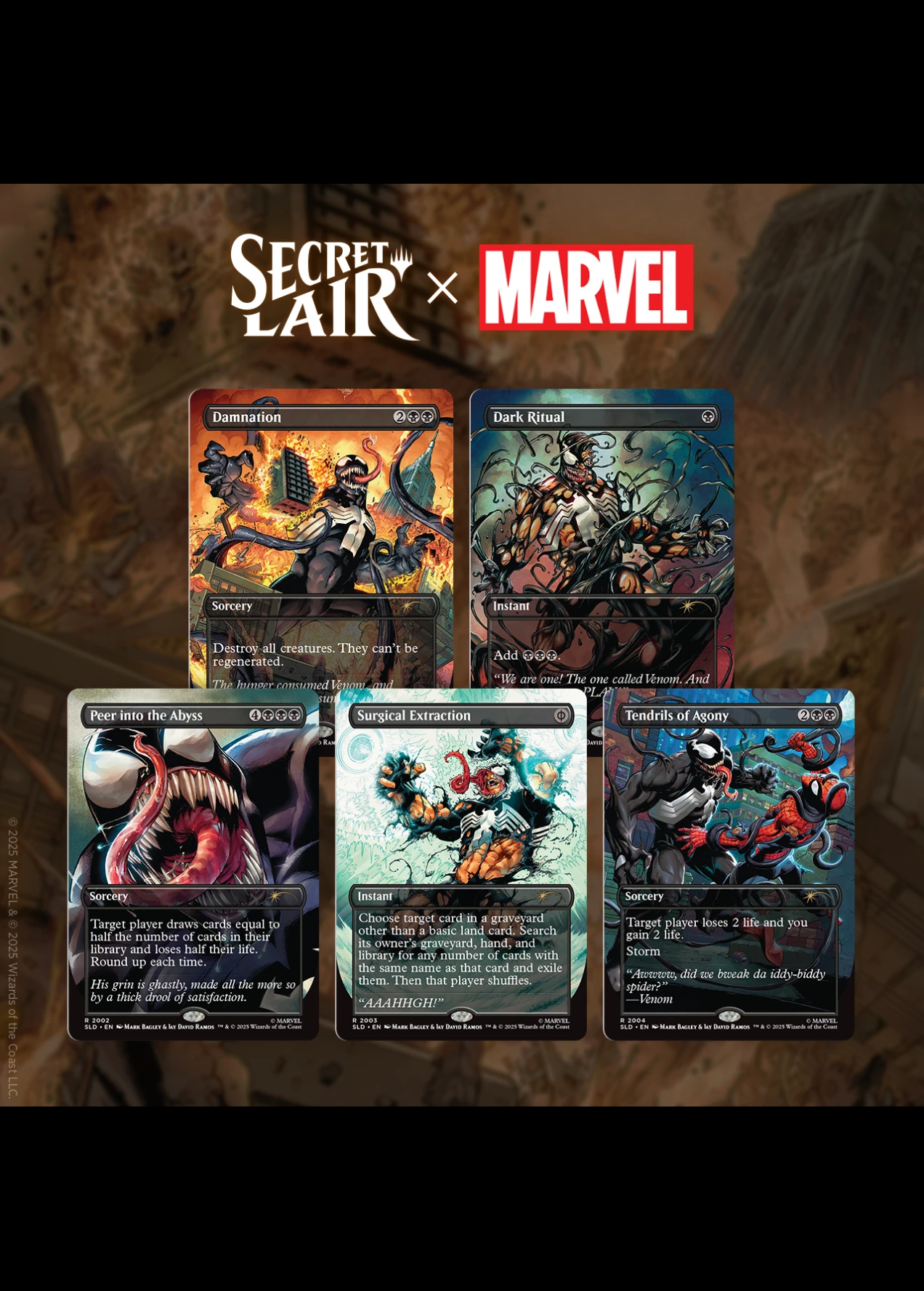 マジック：ザ・ギャザリング Secret Lair Venom Unleashed(Inks) Secret Lair x Marvel's Spider-Man: Venom Unleashed (カラー版