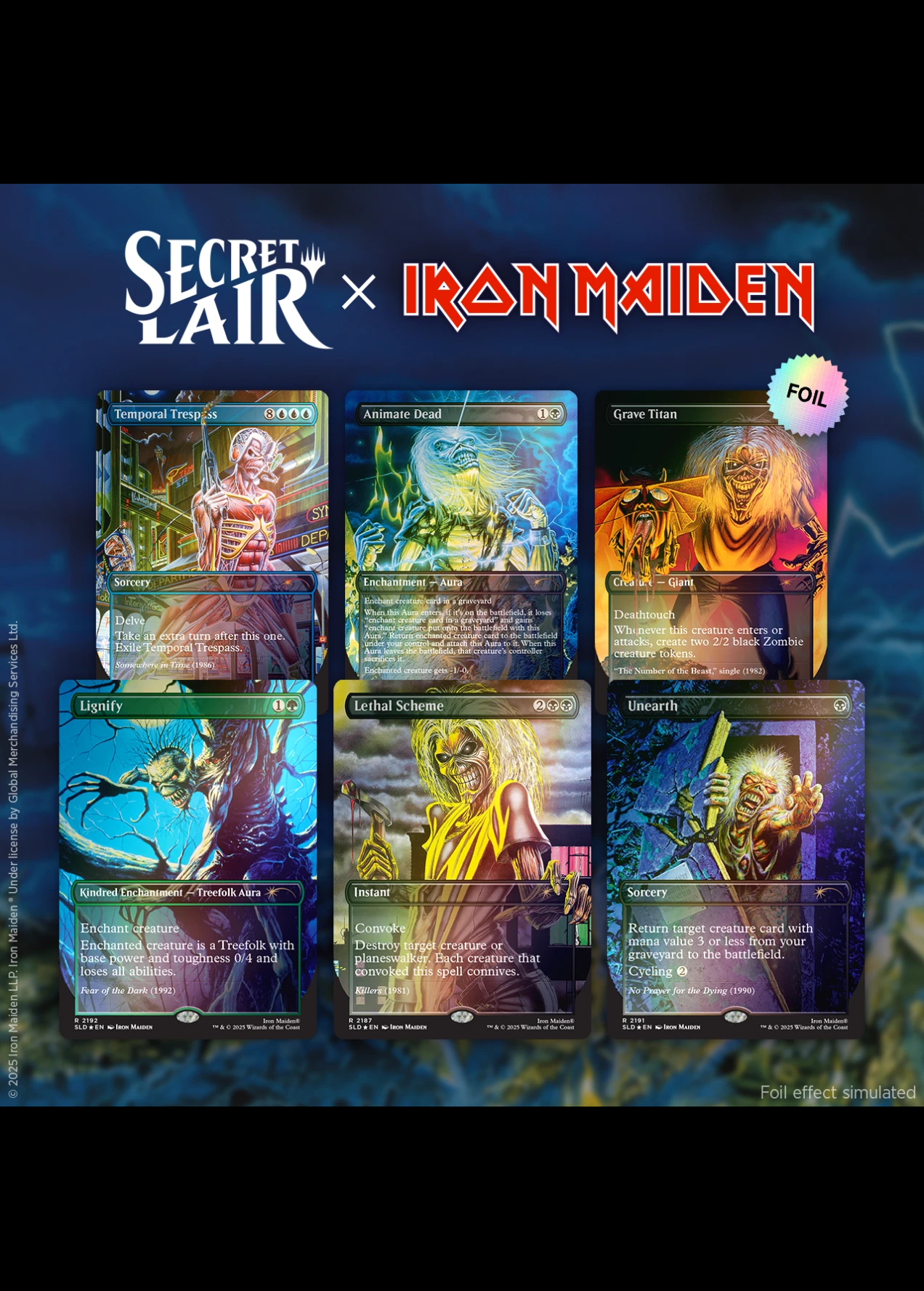 マジックザギャザリングSecret Lair x Iron Maiden 26年ぶりの再録も！新Secret Lairスーパードロップが圧倒的な価値で