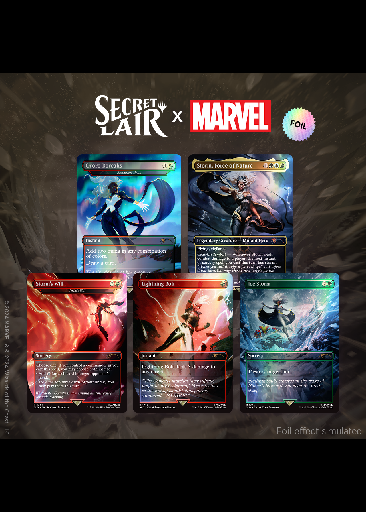 Secret Lair x Marvel's Storm (プレミアム版) - シングルスター Secret Lair x Marvel's Storm (プレミアム版) - シングルスター