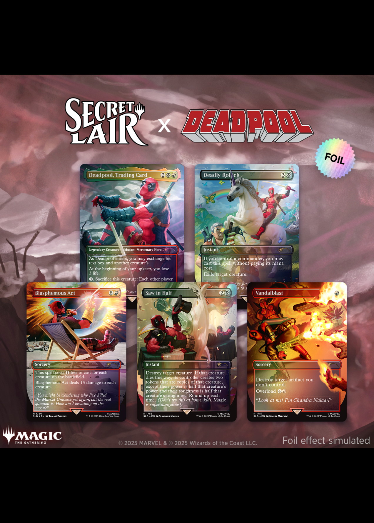 Secret Lair x Marvel’s Deadpool デッドプール マジック：ザ・ギャザリング SECRET LAIR『Secret Lair x
