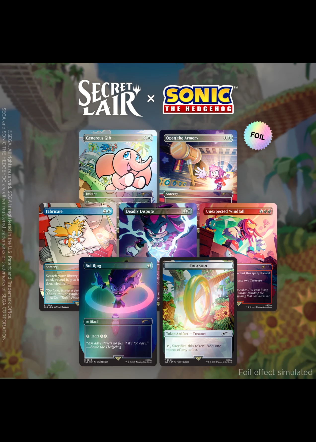 Secret Lair x Sonic: Chasing Adventure (プレミアム版) - シングルスター