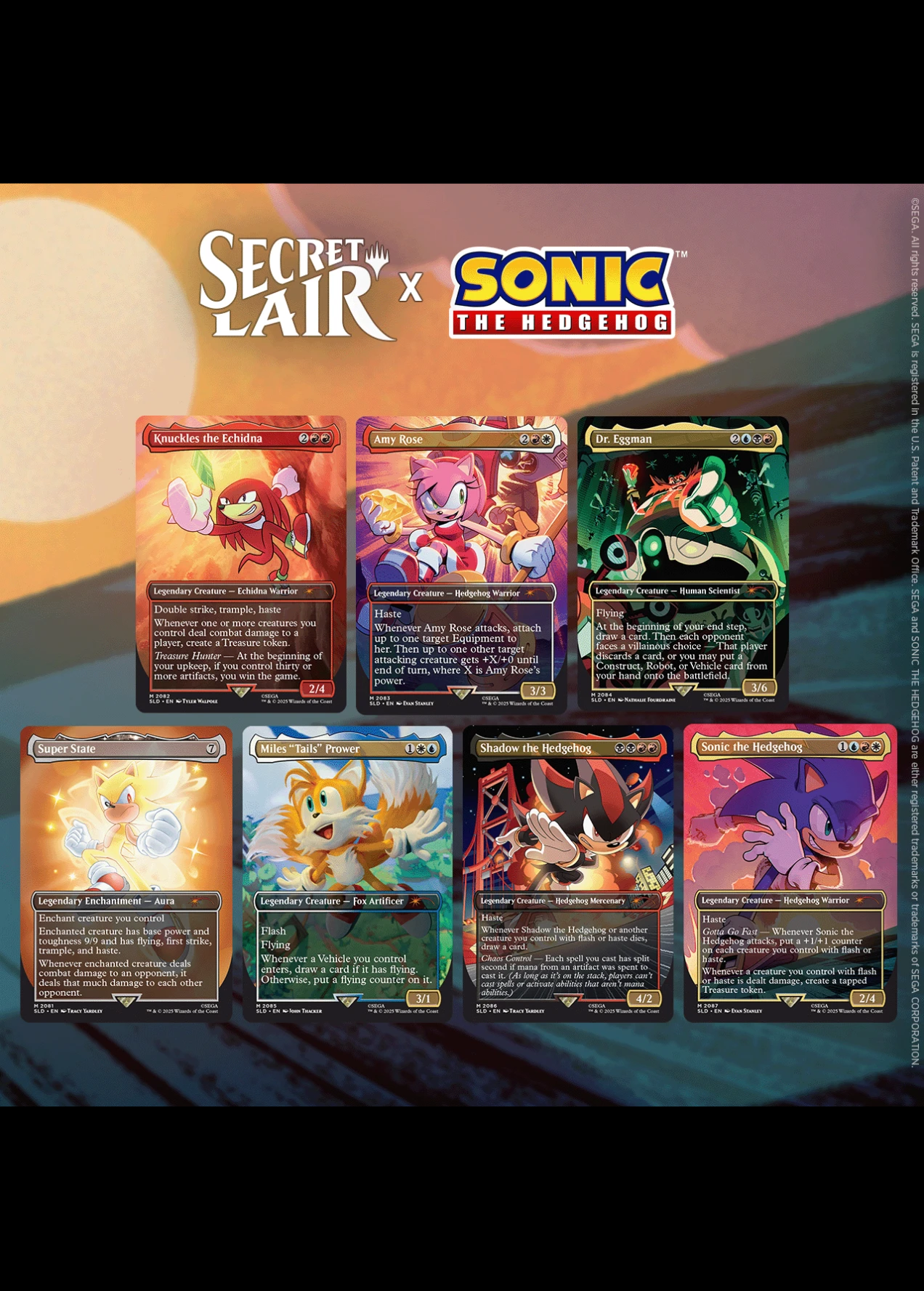 Secret Lair Sonic Friends Foes 非フォイル 2個 Secret Lair x Sonic: Friends & Foes - Magic: The Gathering