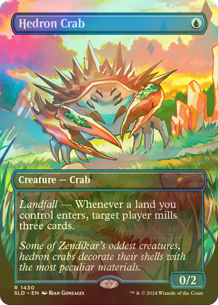 面晶体のカニ　foil4枚セット Foil】《面晶体のカニ/Hedron Crab》[ZEN] 青U | 日本最大級 MTG