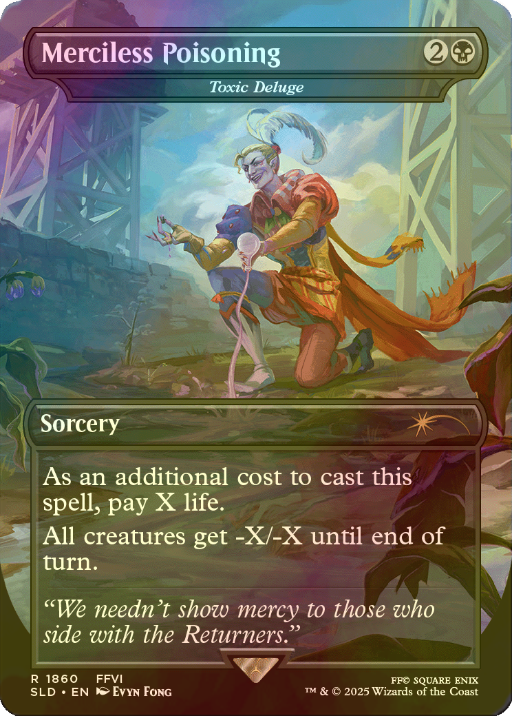 FOIL] 無慈悲な毒/Merciless Poisoning 【英語版】 [SLD-黒R