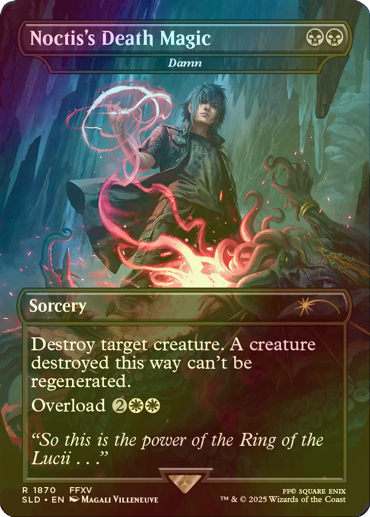 PSA10 Foilボーダーレス ノクティスの魔法「デス」 滅ぼし 英語版 FF