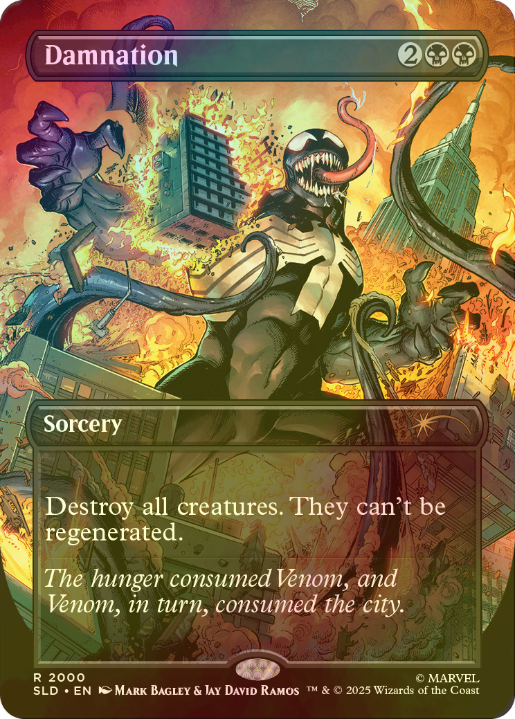 FOIL] 滅び/Damnation No.2000 【英語版】 [SLD-黒R] - シングルスター