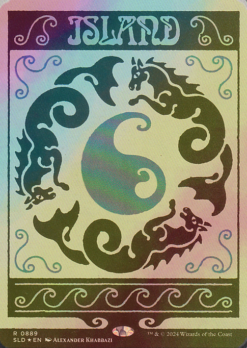 島/ SLD 889 Foil 英語4枚 FOIL] 島/Island No.889 【英語版】 [SLD-土地R] - シングルスター