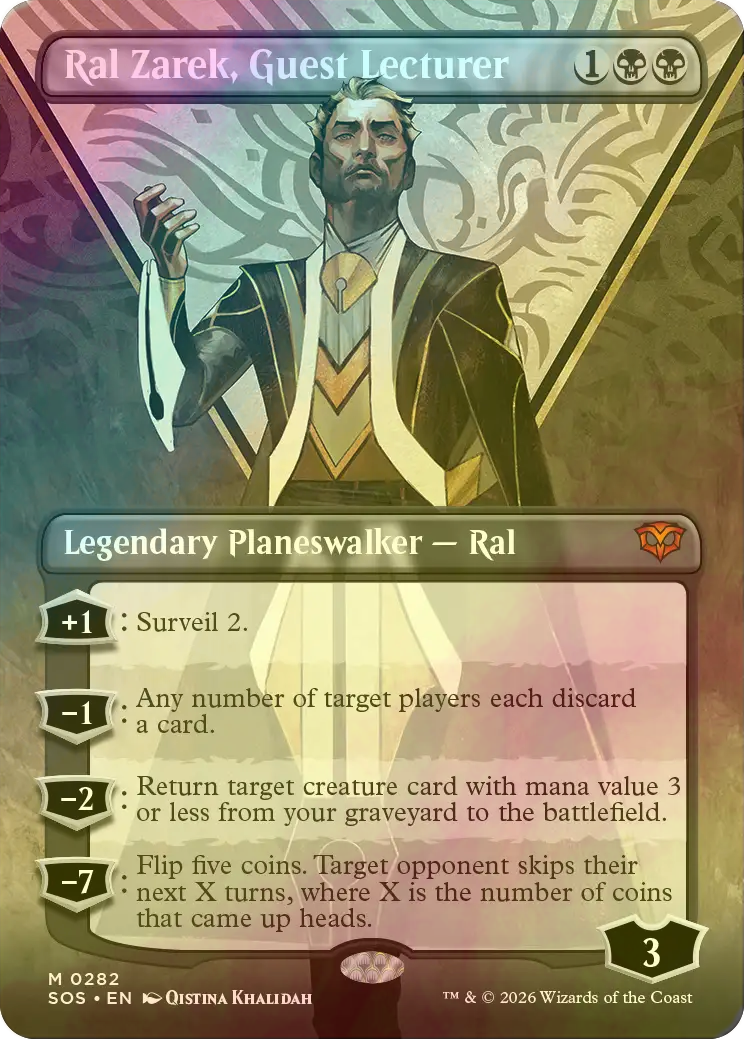 FOIL] 客員講師、ラル・ザレック/Ral Zarek, Guest Lecturer (全面