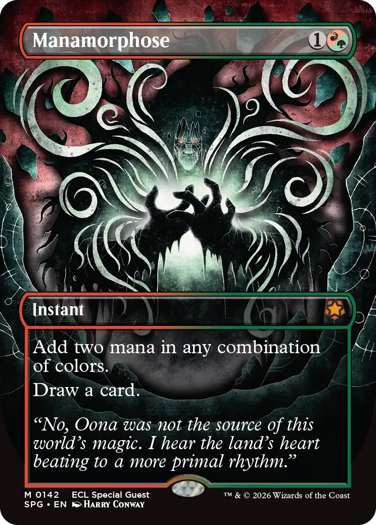 MTG 魔力変 英語 foil4枚 MTG foil 《魔力変⁄Manamorphose》[SHM]英語