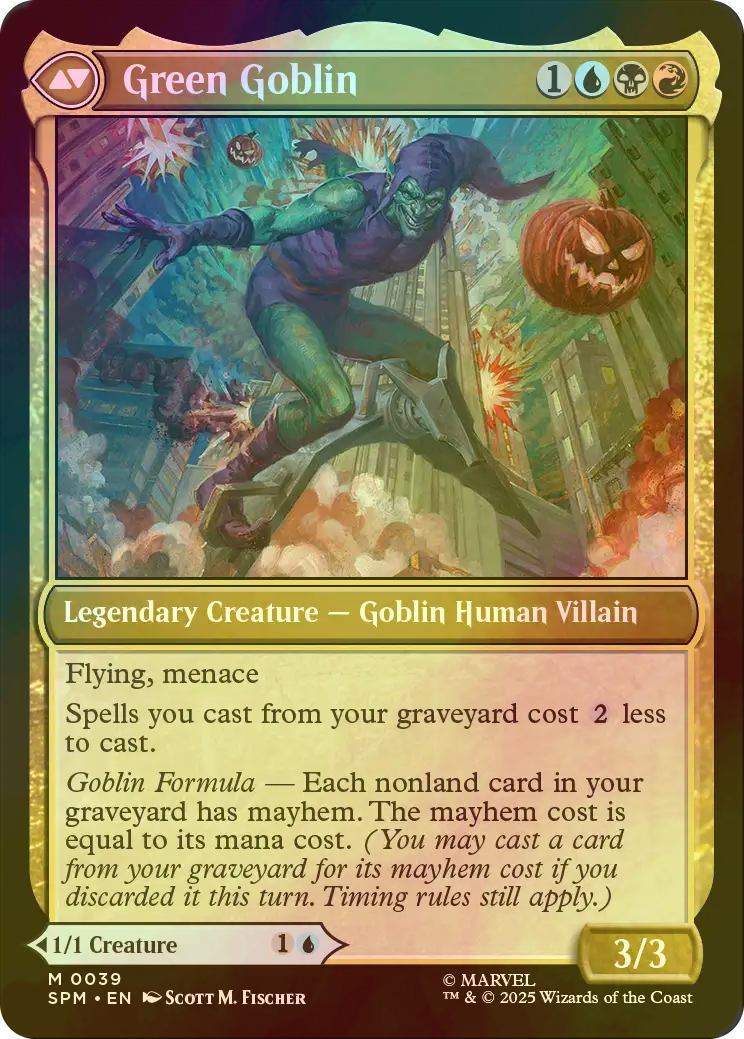 ノーマン・オズボーン　ボーダーレス　英語版 foil ノーマン・オズボーン ボーダーレス 英語版 foil FOIL] ノーマン