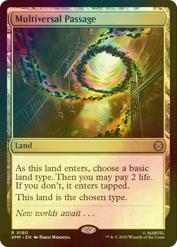マルチバースへの通り道　英語　拡張foil3枚セット FOIL] マルチバースへの通り道/Multiversal Passage 【英語版