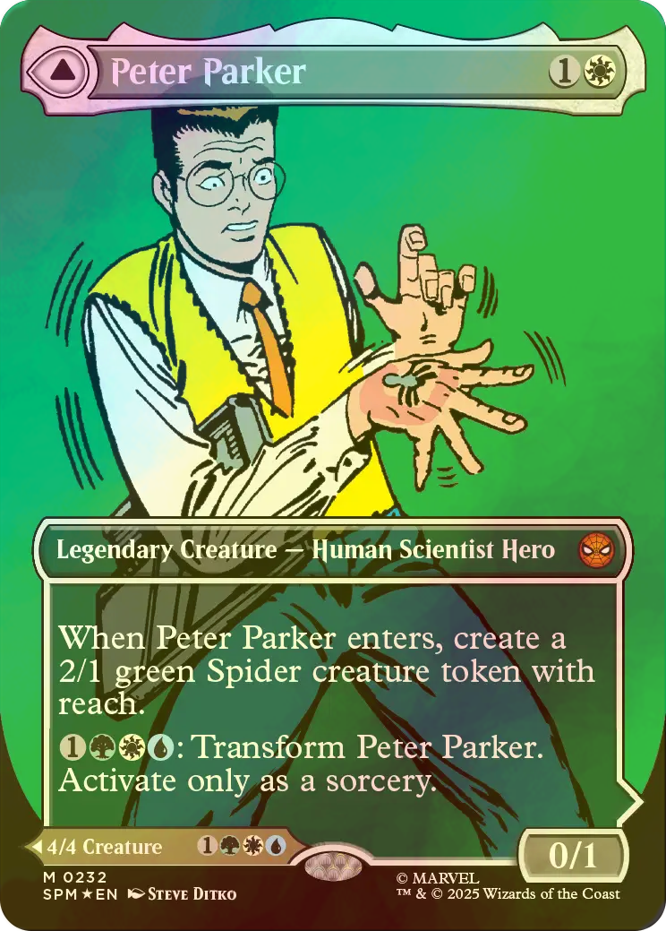 foil ピーター・パーカー FOIL] ピーター・パーカー/Peter Parker No.232 (全面アート版) 【英語